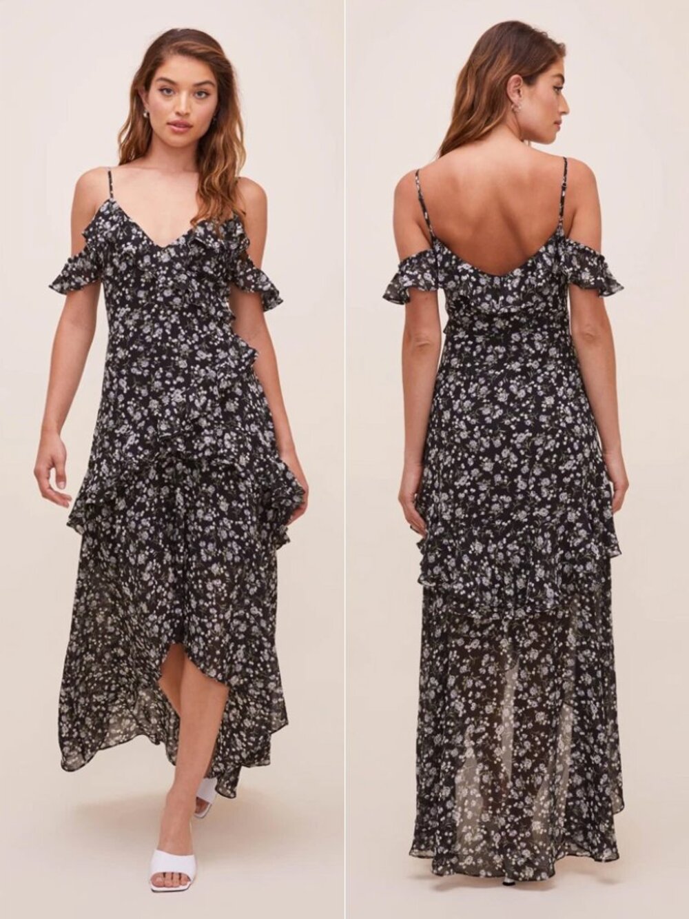 ASTR Pemberley Floral High Low Dress